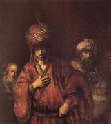 REMBRANDT Harmenszoon van Rijn, The Condemnation of Haman